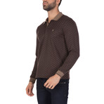 Addison Long Sleeve Polo Shirt // Brown (L)