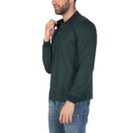 Holger Long Sleeve Polo Shirt // Green (L)
