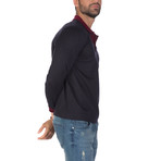 Niels Long Sleeve Polo Shirt // Navy (2XL)