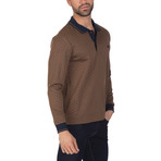 Hans Long Sleeve Polo Shirt // Light Brown (M)
