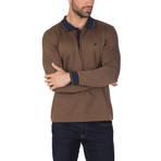 Hans Long Sleeve Polo Shirt // Light Brown (S)