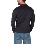 Niels Long Sleeve Polo Shirt // Navy (2XL)