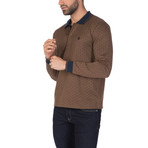 Hans Long Sleeve Polo Shirt // Light Brown (XL)