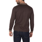 Addison Long Sleeve Polo Shirt // Brown (XL)