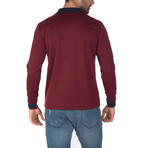 Jesper Long Sleeve Polo Shirt // Bordeaux (S)