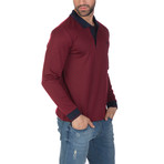 Jesper Long Sleeve Polo Shirt // Bordeaux (XS)