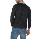 Matteo Long Sleeve Polo Shirt // Black (XL)