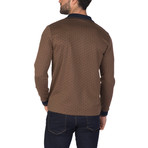Hans Long Sleeve Polo Shirt // Light Brown (2XL)