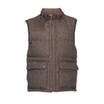 Quilted Vest // Brown (S)