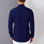 Jake Button-Up Shirt // Dark Blue (Small)