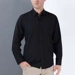 Elliot Button-Up Shirt // Black (Small)