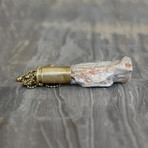 Petrified Wood Bullet Necklace