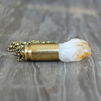 Citrine Crystal Bullet Necklace
