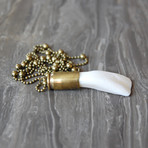 Buffalo Tooth Bullet Necklace