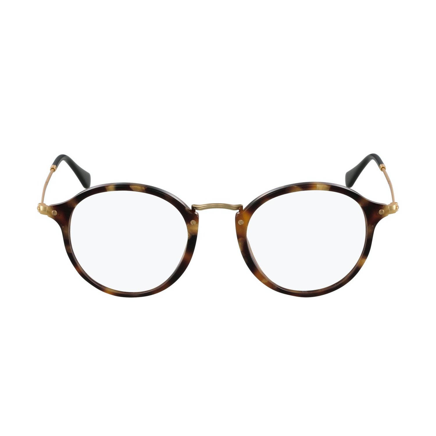 Men S 0rx2447 Round Optical Frames Tortoise Gold Ray Ban Touch