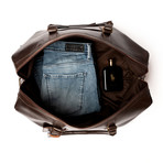 Tourist Leather Duffel Bag 19.5" // Antique Brown