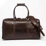 Tourist Leather Duffel Bag 19.5" // Antique Brown