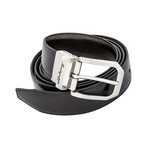 Leather Reversible Belt // Black + Brown (1" Width)