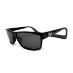 Unisex Monix Polarized Sunglasses // Carbon Fiber + Gray
