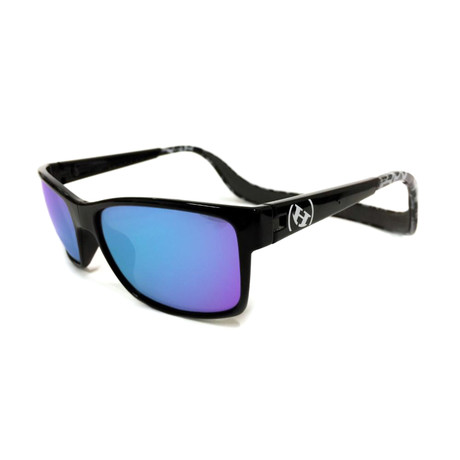 Unisex Monix Polarized Sunglasses // Black Tortoise + Sky Blue