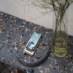 GAZE Marble Stand // Wireless Charging Stand // White