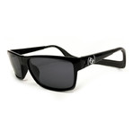 Unisex Monix Polarized Sunglasses // Black Matte + Gray