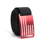 USA Red Flag Belt // Black (32)