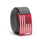 USA Red Flag Belt // Gray (38)