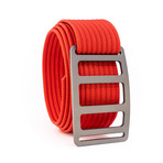 Vert Gunmetal Belt // Red (44)