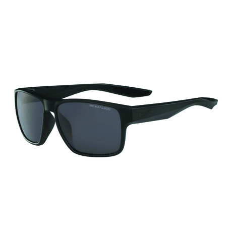 Nike // Men's Essential Venture Polarized Sunglasses // Black + Gray