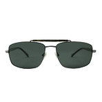 Fossil // Men's Polarized Barry Sunglasses // Gunmetal + Gray