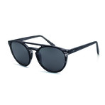 Maui Jim // Men's Ah Dang Polarized Fashion Aviator Sunglasses // Matte Gray Stripe + Gray
