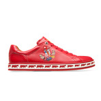 Alpistar Leather Low-Top Sneakers // Red (US: 10.5)