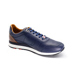 Men's Leather Trainers // Navy Blue (US: 10)