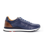 Men's Leather Trainers // Navy Blue (US: 9)
