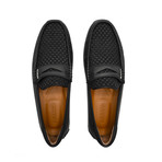 Smooth Leather Driver Shoes // Black (US: 10)