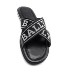 Men's Bonks Fabric Sandals // Black + White (US: 8)