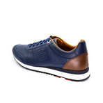 Men's Leather Trainers // Navy Blue (US: 10)