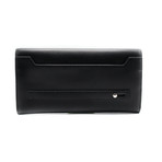 Men's Tifth Calf Leather Travel Wallet // Black