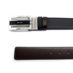 Men's Fabazia Leather Reversible Belt // Black