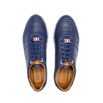 Men's Leather Trainers // Navy Blue (US: 9)