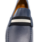 Men's Leather Driver Shoes // Navy Blue (US: 8)