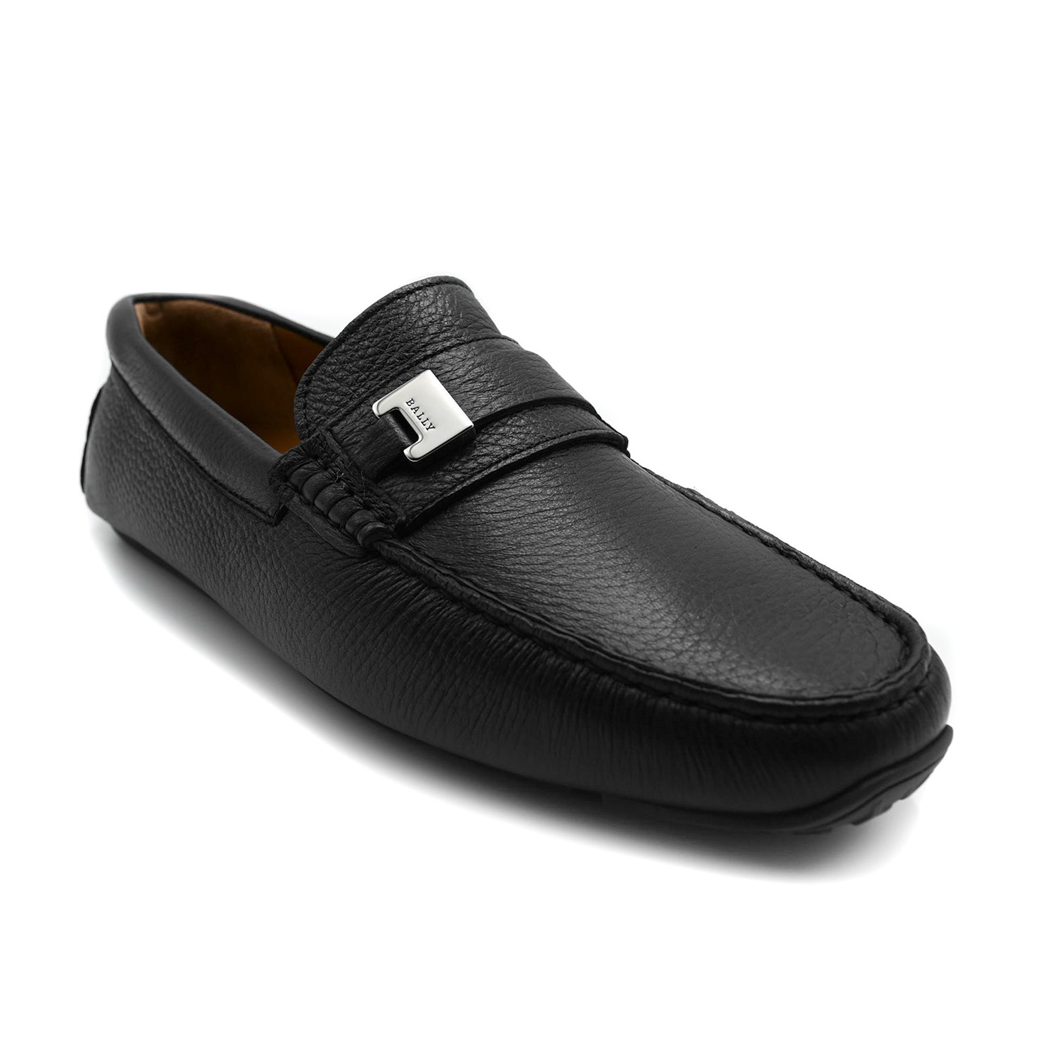 Men's Picaro Grained Deer Leather Driver Shoes // Black (US: 7) - Bally ...