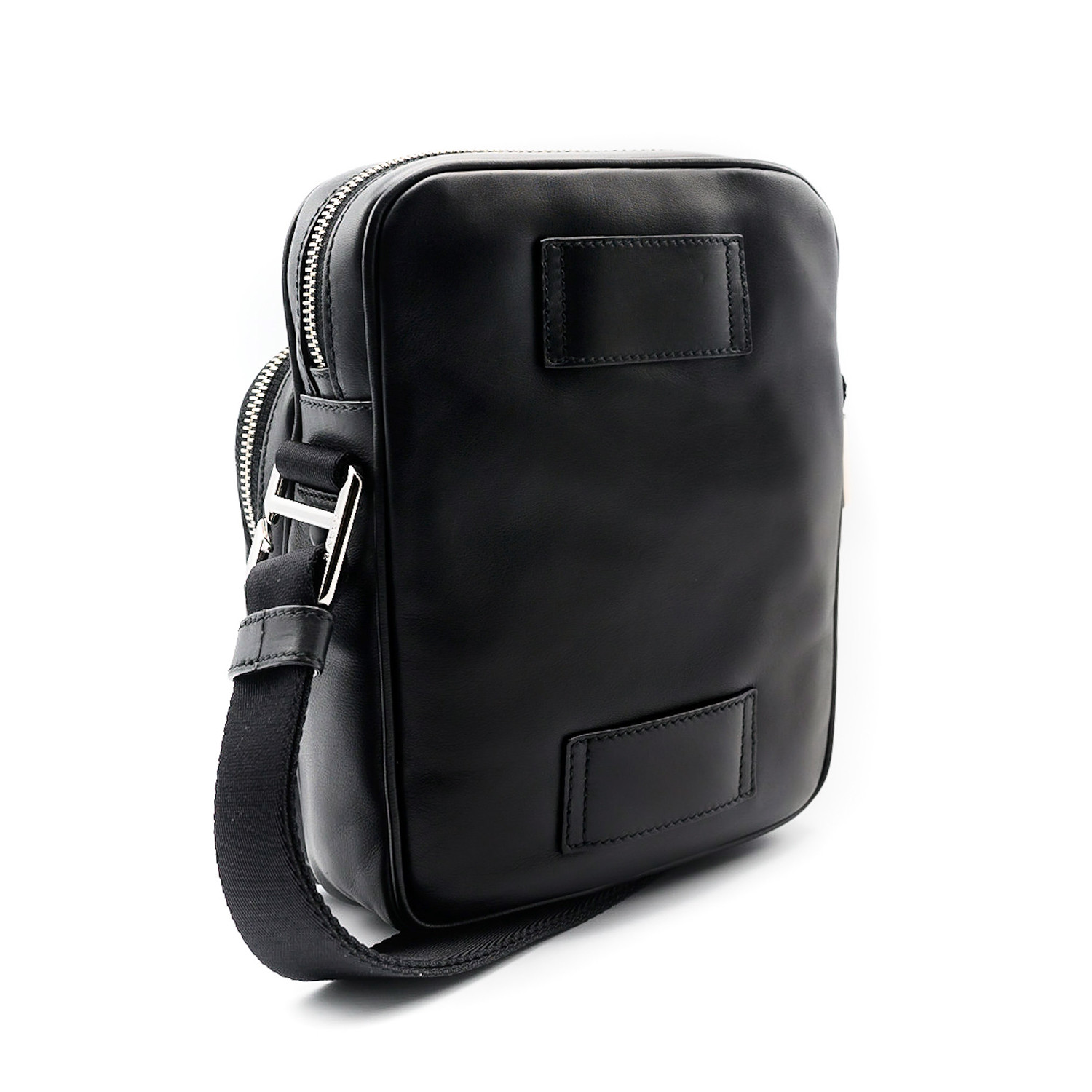 Men's Snazz Calf Leather Crossbody Bag // Black - Eyewearhut PERMANENT ...