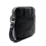 Men's Snazz Calf Leather Crossbody Bag // Black