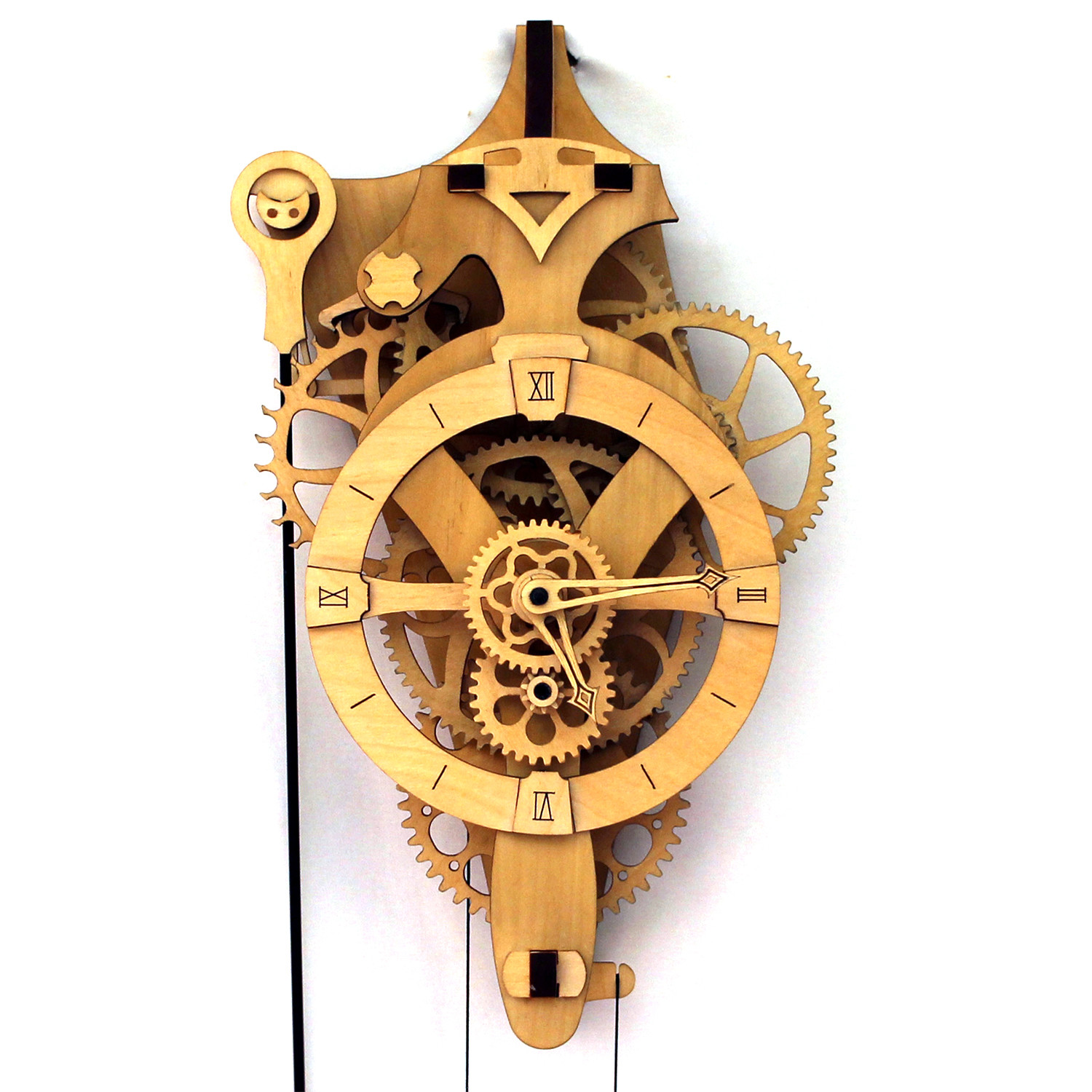 David Wooden Gear Wall Clock Kit - Abong - Touch of Modern
