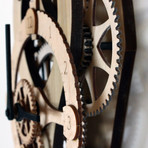 Vera Wooden Gear Wall Clock Kit