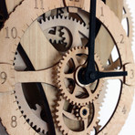 Vera Wooden Gear Wall Clock Kit