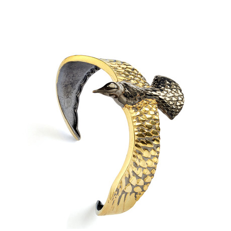 Eagle Cuff Bracelet // Gold (XS-S)