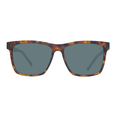 Men's Trapezium Square Sunglasses // Brown + Gray